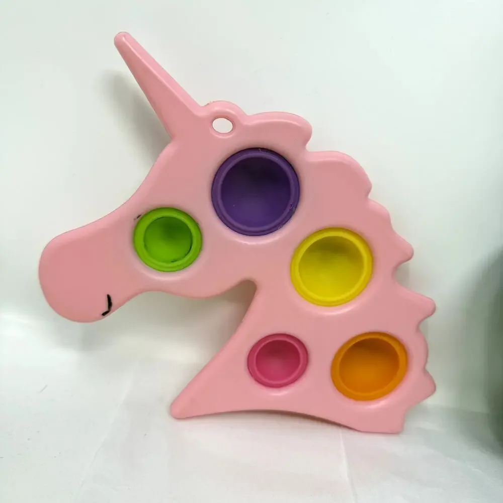 Pop It Fidget Toy Lot Bundle Sensory Toys Glow Alphabet Spinner Unicorn